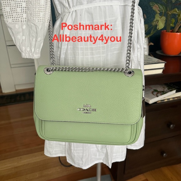 NWT - COACH Klare Crossbody 25 - CC353 Silver/Pale Pistachio - Picture 8 of 16